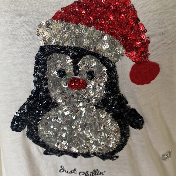 Cotton holiday tee with sequin detail - Picture 2 of 6